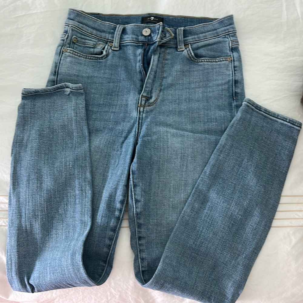 7 for All Mankind size 26 high waist skinny jeans